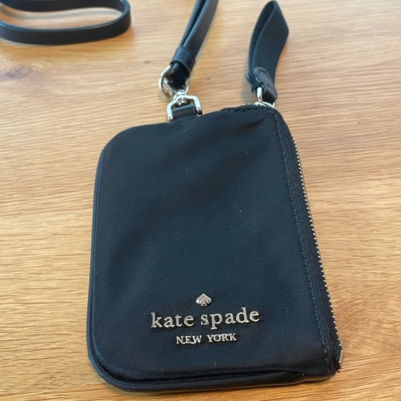 Kate Spade black wallet lanyard - Picture 3 of 5